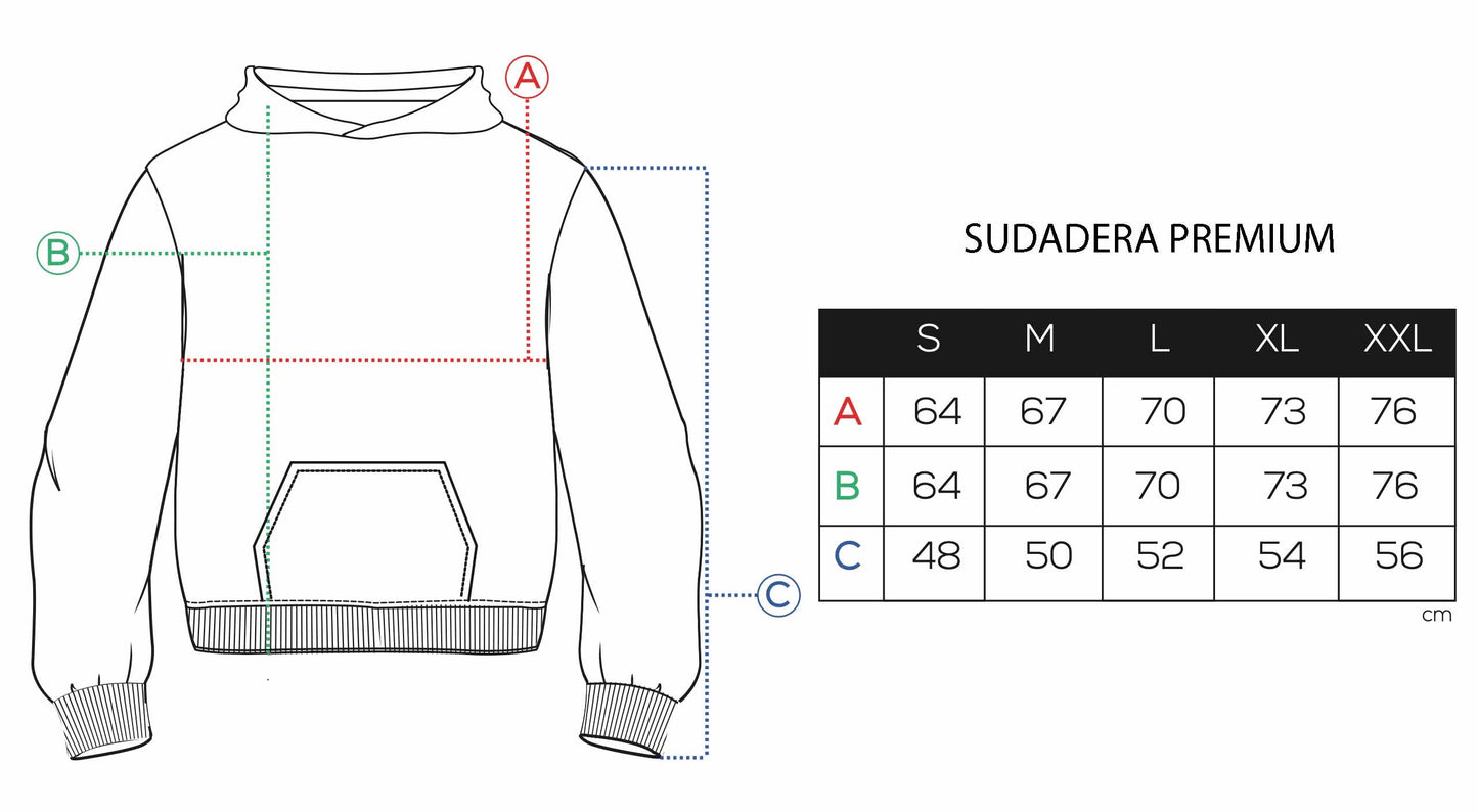 SUDADERA NEGRA 33 BLANCO