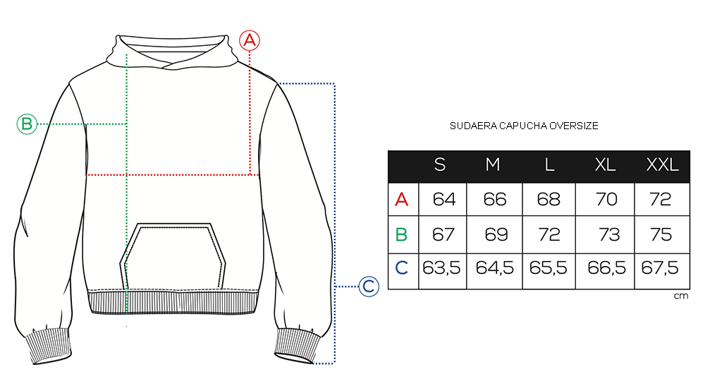 SUDADERA CON CAPUCHA Y X QUE NO AZUL