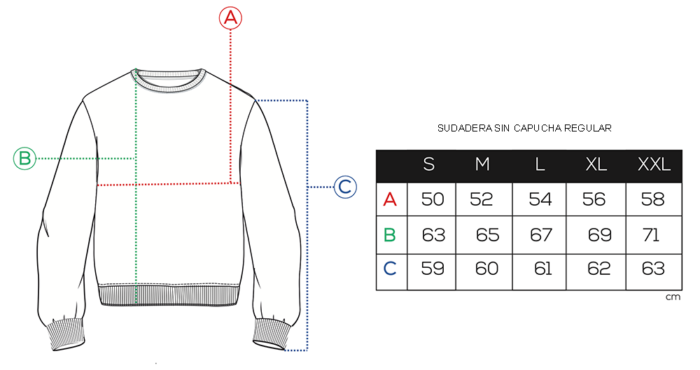 SUDADERA SIN CAPUCHA DEJA HUELLA