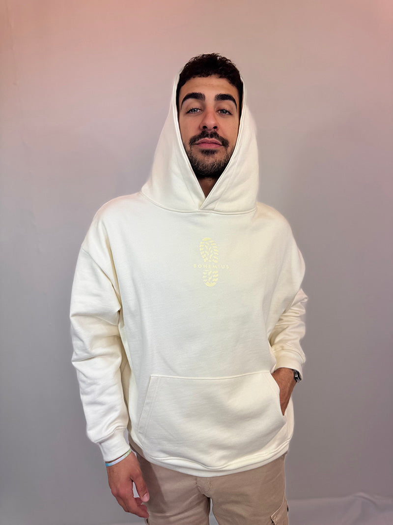 SUDADERA CAPUCHA BOHEMIUS PREMIUN CREMA
