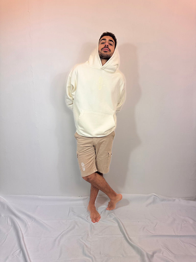 SUDADERA CAPUCHA BOHEMIUS PREMIUN CREMA