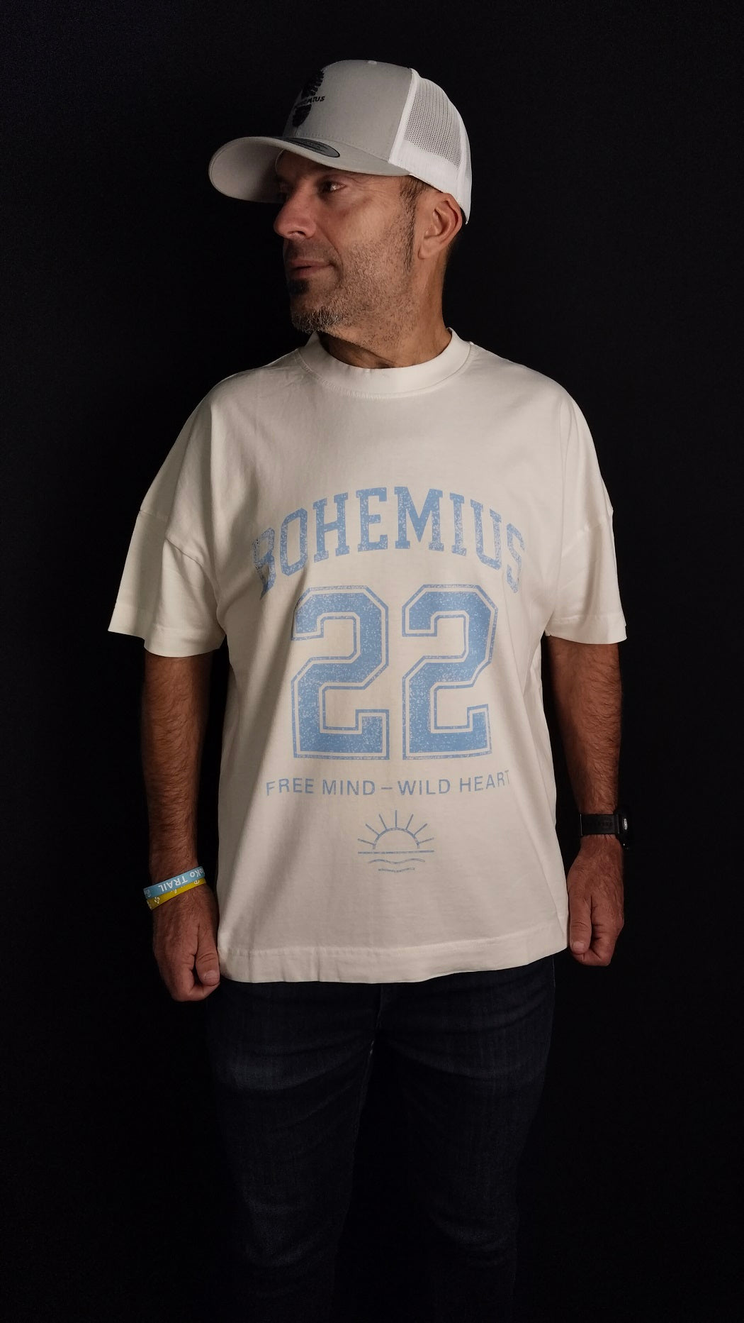 CAMISETA CREMA HOMBROS CAIDO BOHEMIUS 22