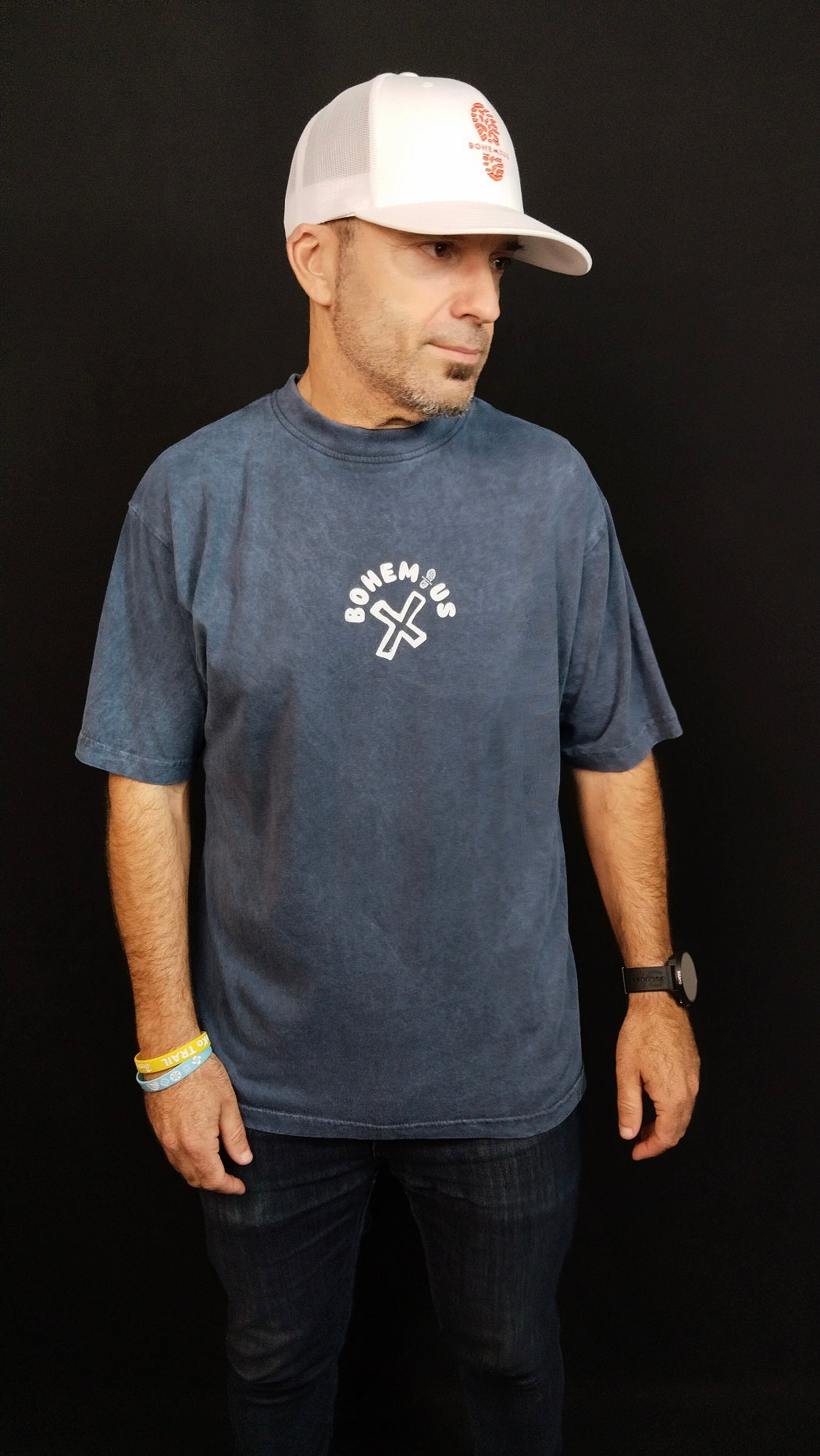 CAMISETA CORTA NEGRA BOHEMIUS Y X QUE NO