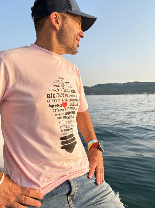 CAMISETA ROSA ILUMINA