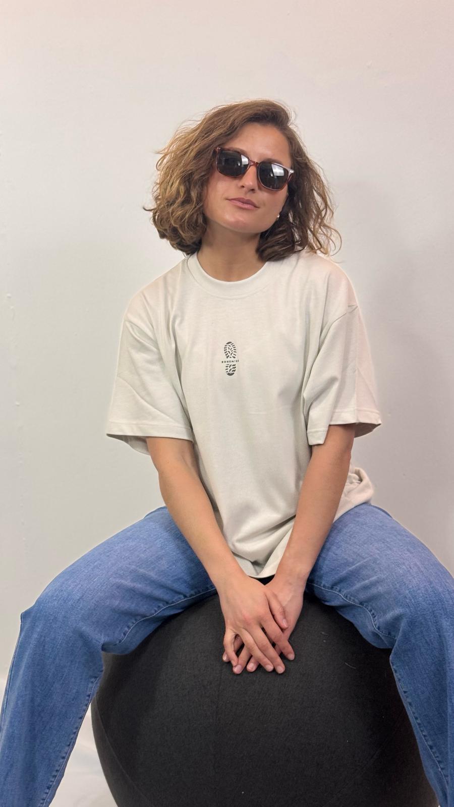 CAMISETA CORTA DON QUIJOTE GRIS