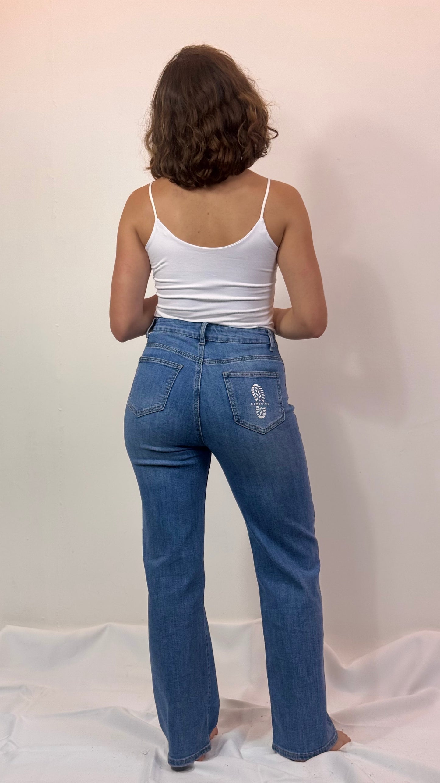 PANTALON VAQUERO RECTO ELASTICO