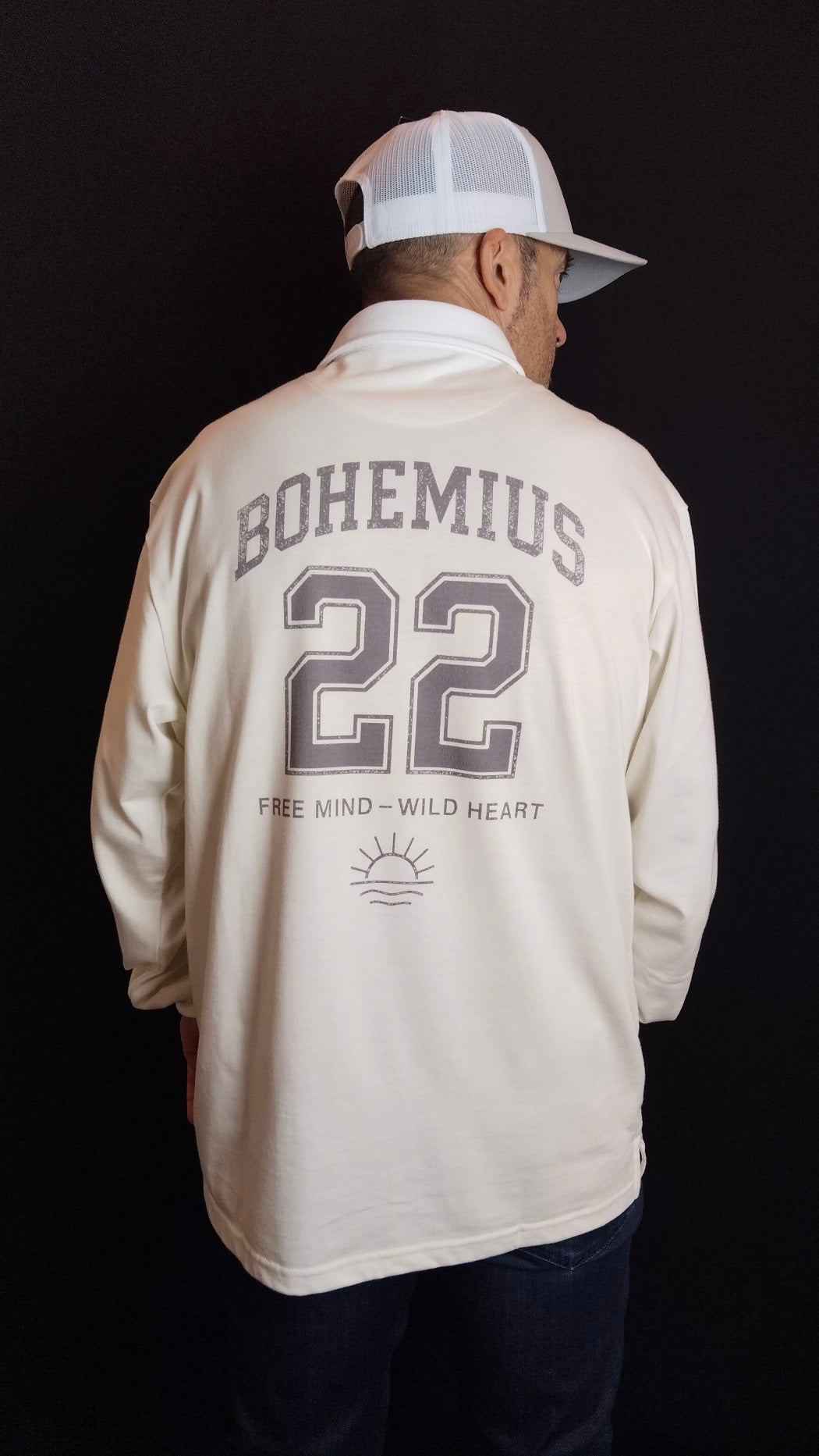 POLO RUGBY CREMA / GRIS 22