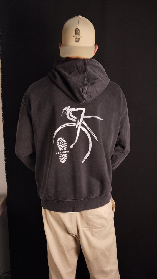 SUDADERA CON CAPUCHA BICI CARRETERA NEGRA