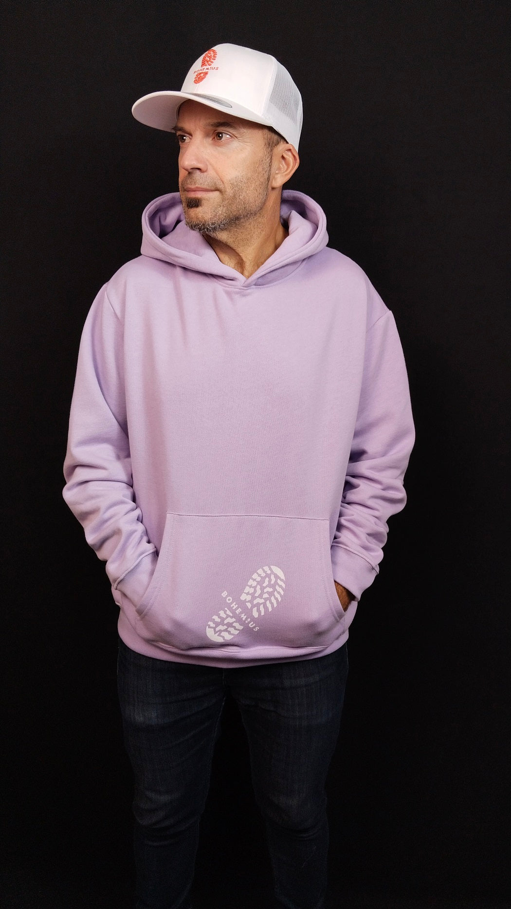 SUDADERA CON CAPUCHA MALVA DONDE SUMES