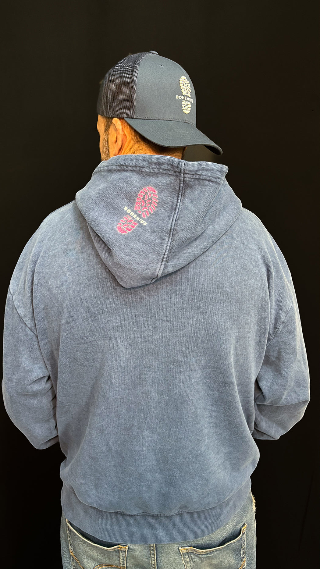 SUDADERA AZUL DESGASTADO ALWAYS UP