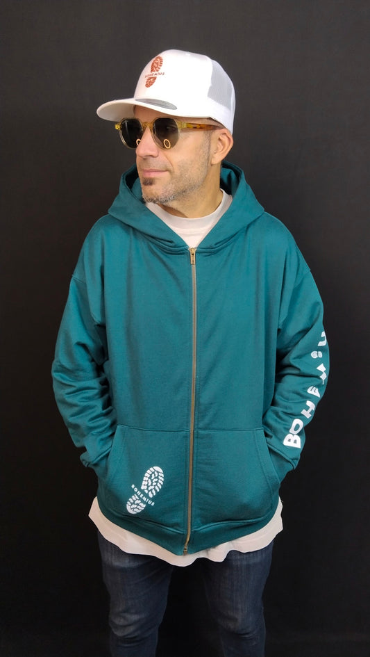 SUDADERA VERDE ALWAYS UP CON CREMALLER