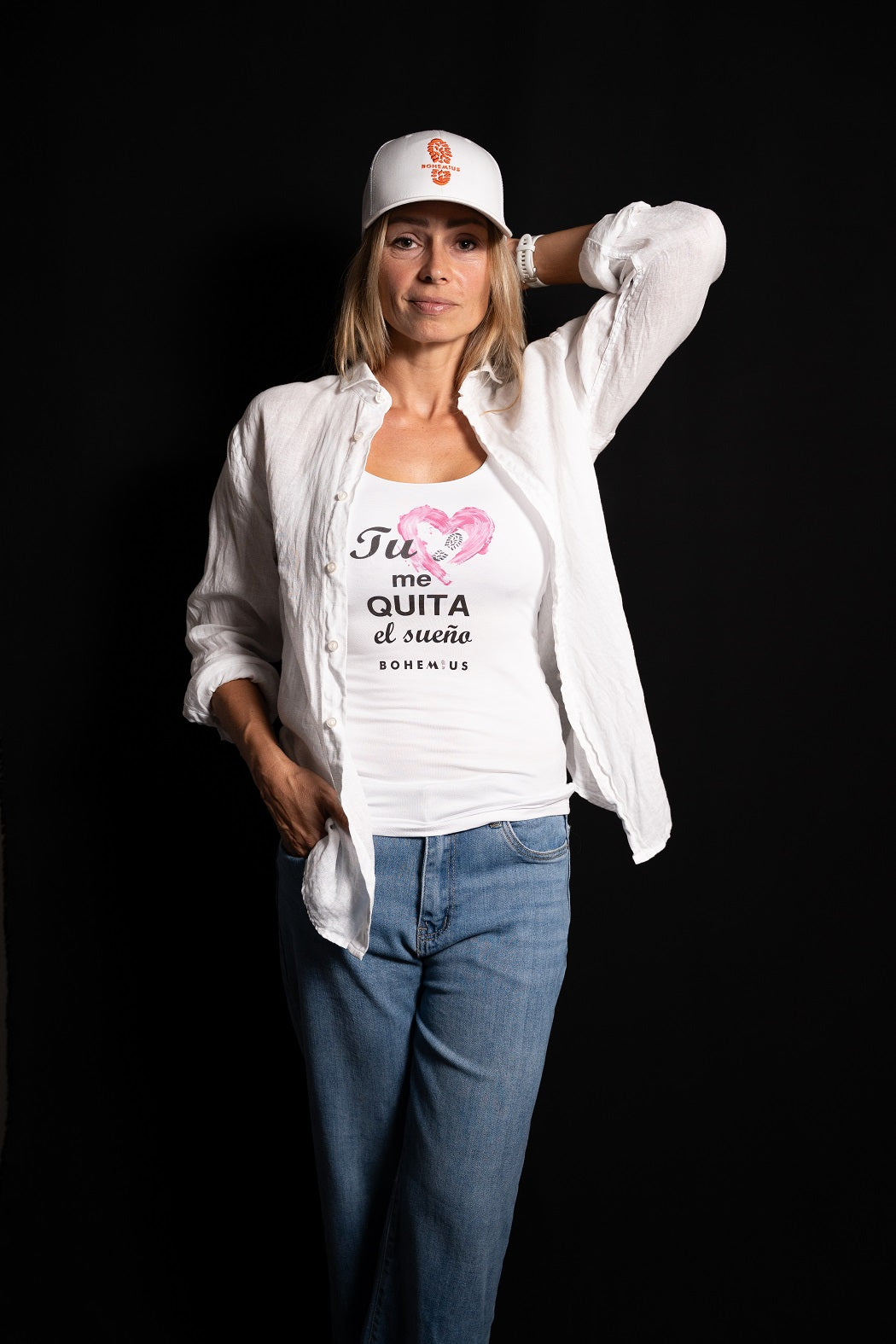 CAMISETA TIRANTES TU HUELLA ME QUITA EL SUEÑO