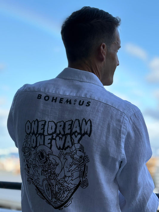 CAMISA IRONMAN BLANCA