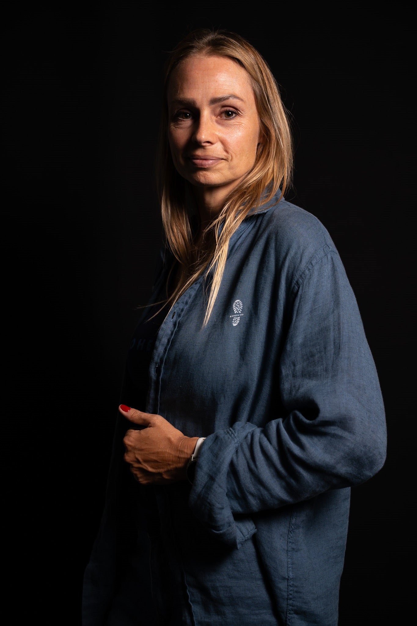 CAMISA LINO AZUL MARINO ILUMINA