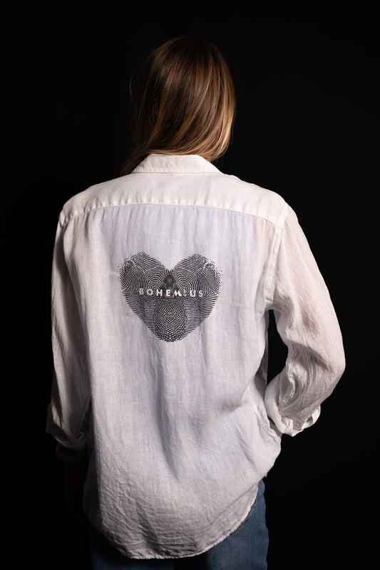 CAMISA LINO BLANCA CORAZON