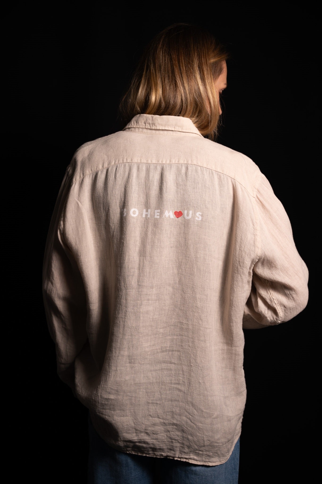 CAMISA LINO ARENA CLASICA CORAZON