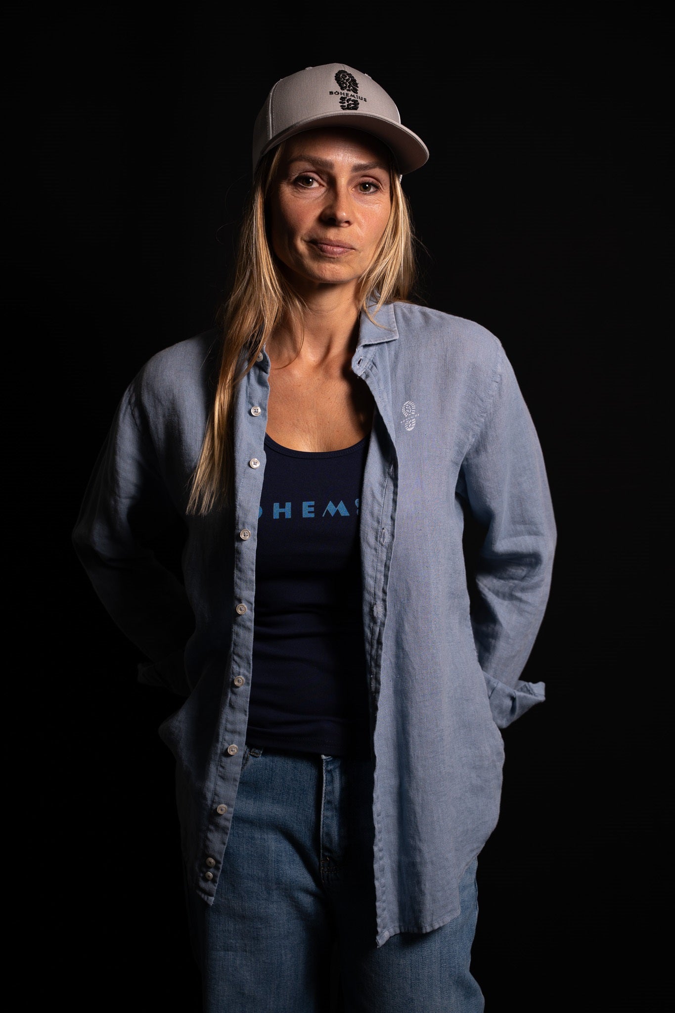 CAMISA LINO CELESTE DONDE SUMES