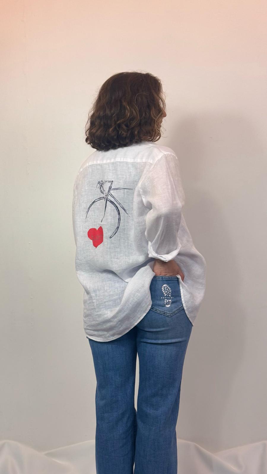 CAMISA  LINO "AMANTES BICI CLÁSICA" BOHEMIUS