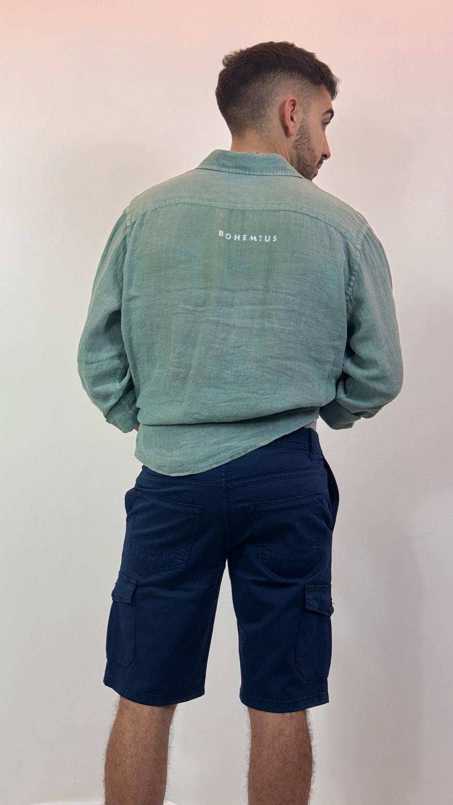 CAMISA  LINO BOHEMIUS VERDE