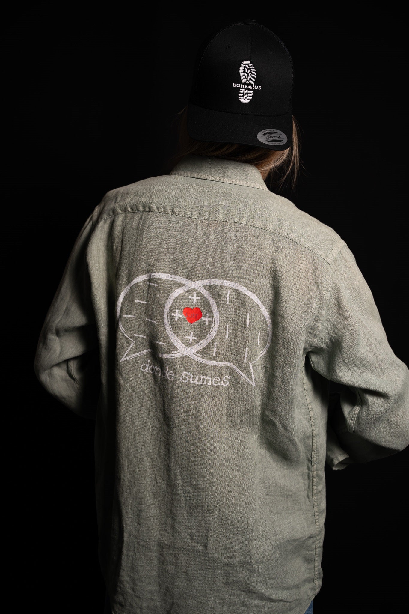 CAMISA LINO VERDE DONDE SUMES