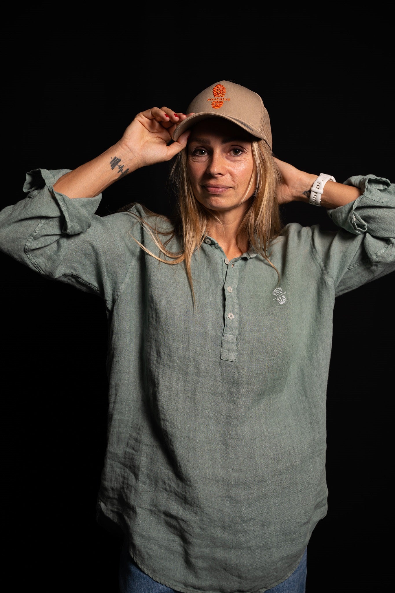 CAMISA POLERA LINO HUELLA BOHEMIUS