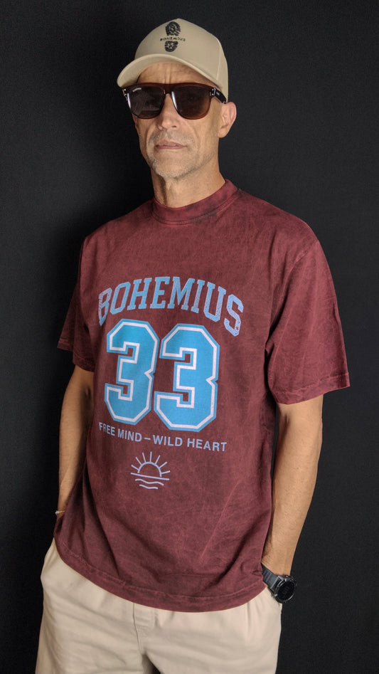 CAMISETA BURDEOS  33