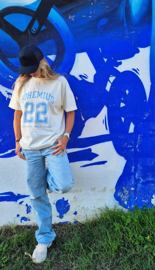 CAMISETA CREMA MANGA CORTA 22