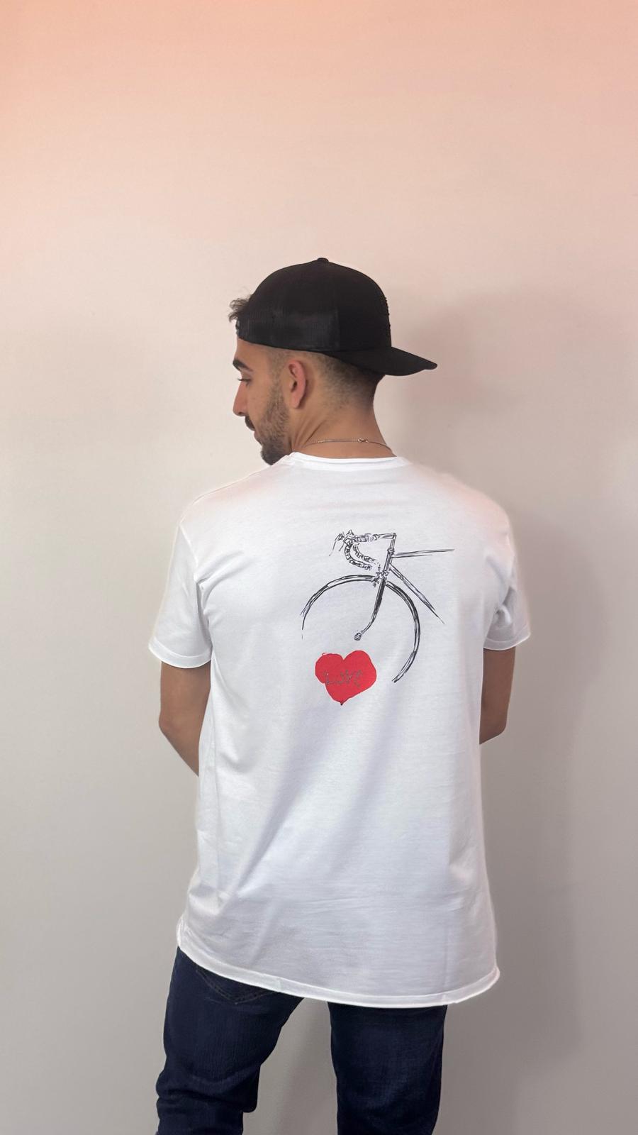 CAMISETA CORTA BOHEMIUS BICI CORAZON