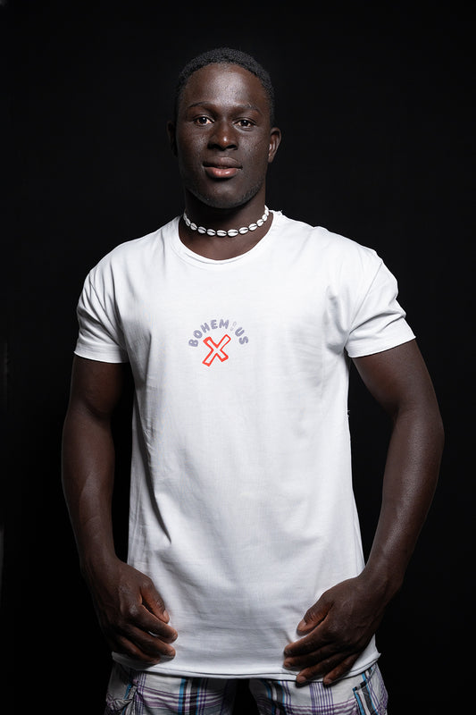 CAMISETA BLANCA  "Y X Q NO" BOHEMIUS