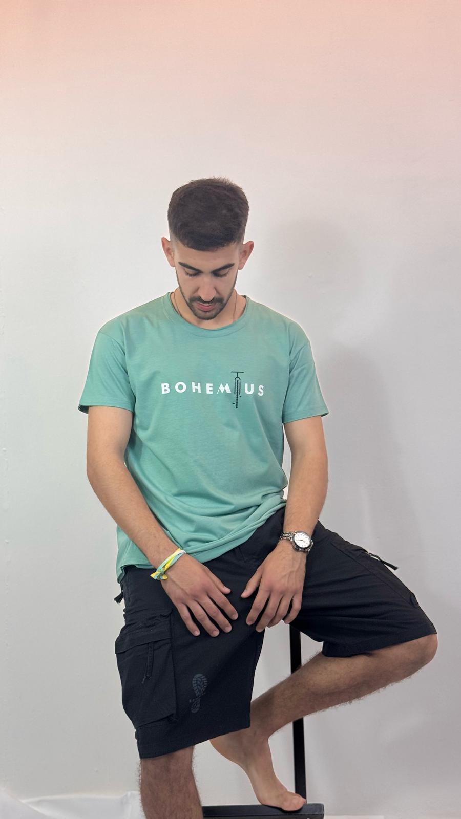 CAMISETA CORTA VERDE BOHEMIUS BICI