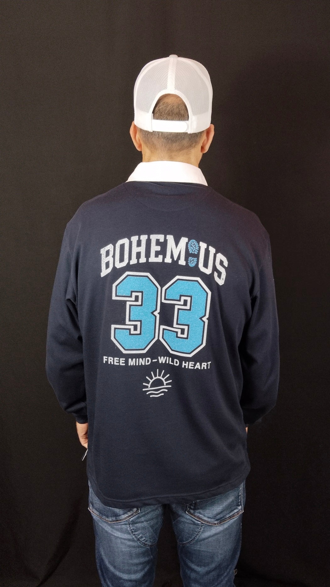 POLO RUGBY AZUL MARINO