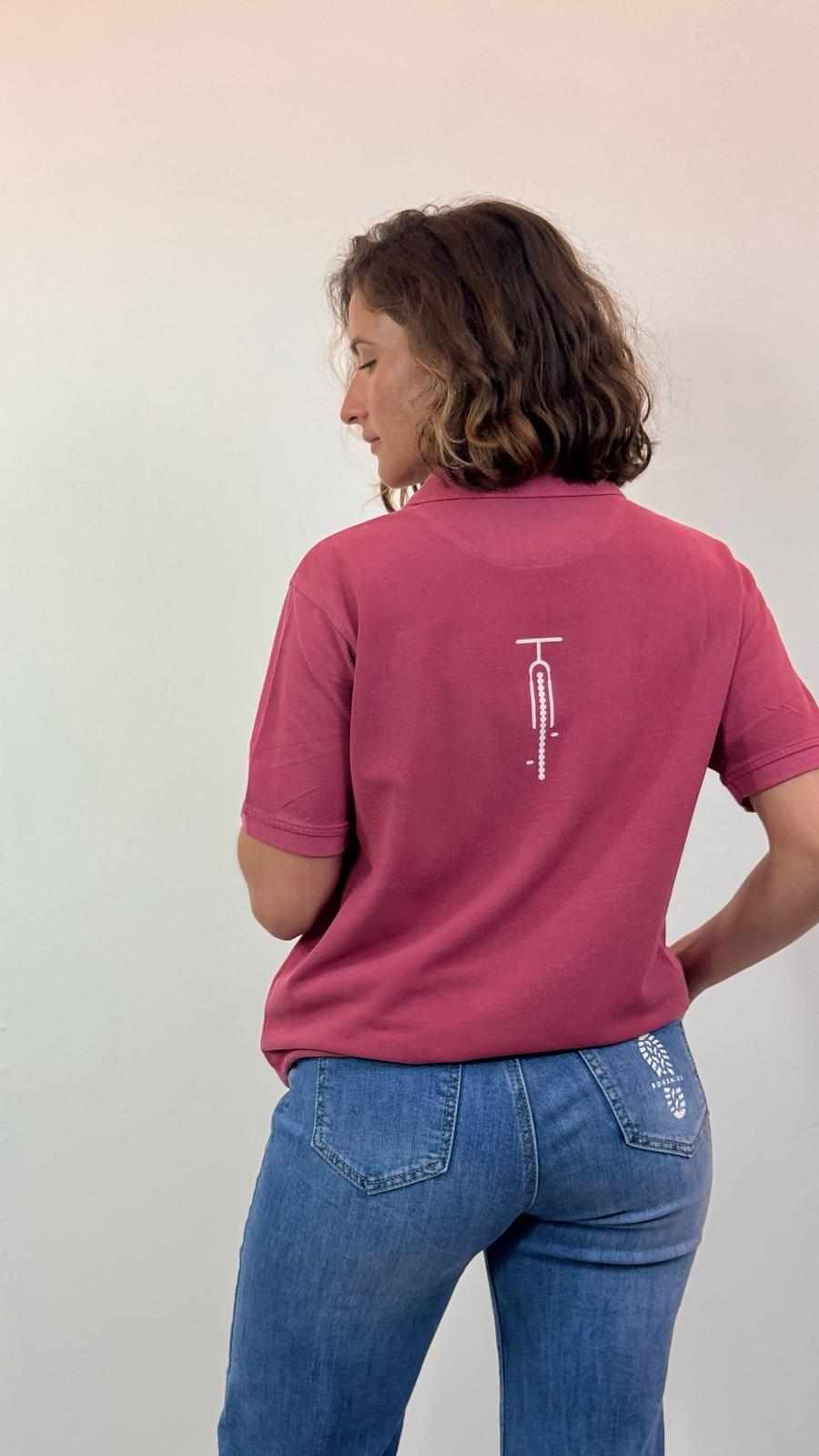 POLO ROJO BOHEMIUS CLASICO CON BICI