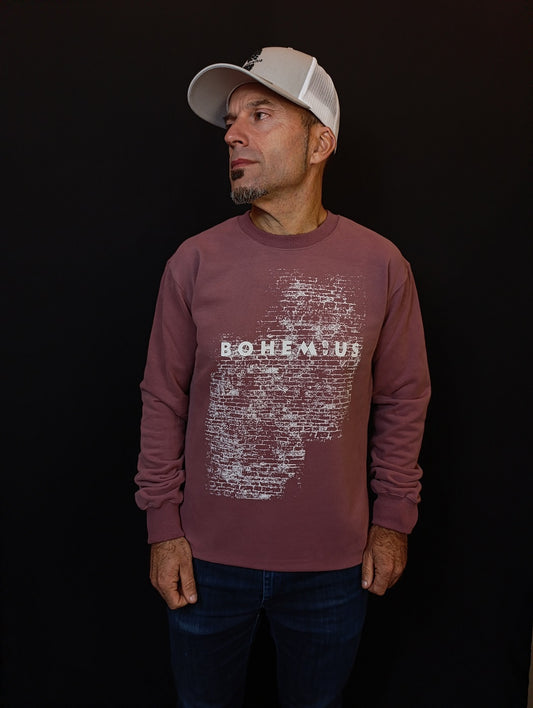 SUDADERA BOHEMIUS MURO BURDEOS