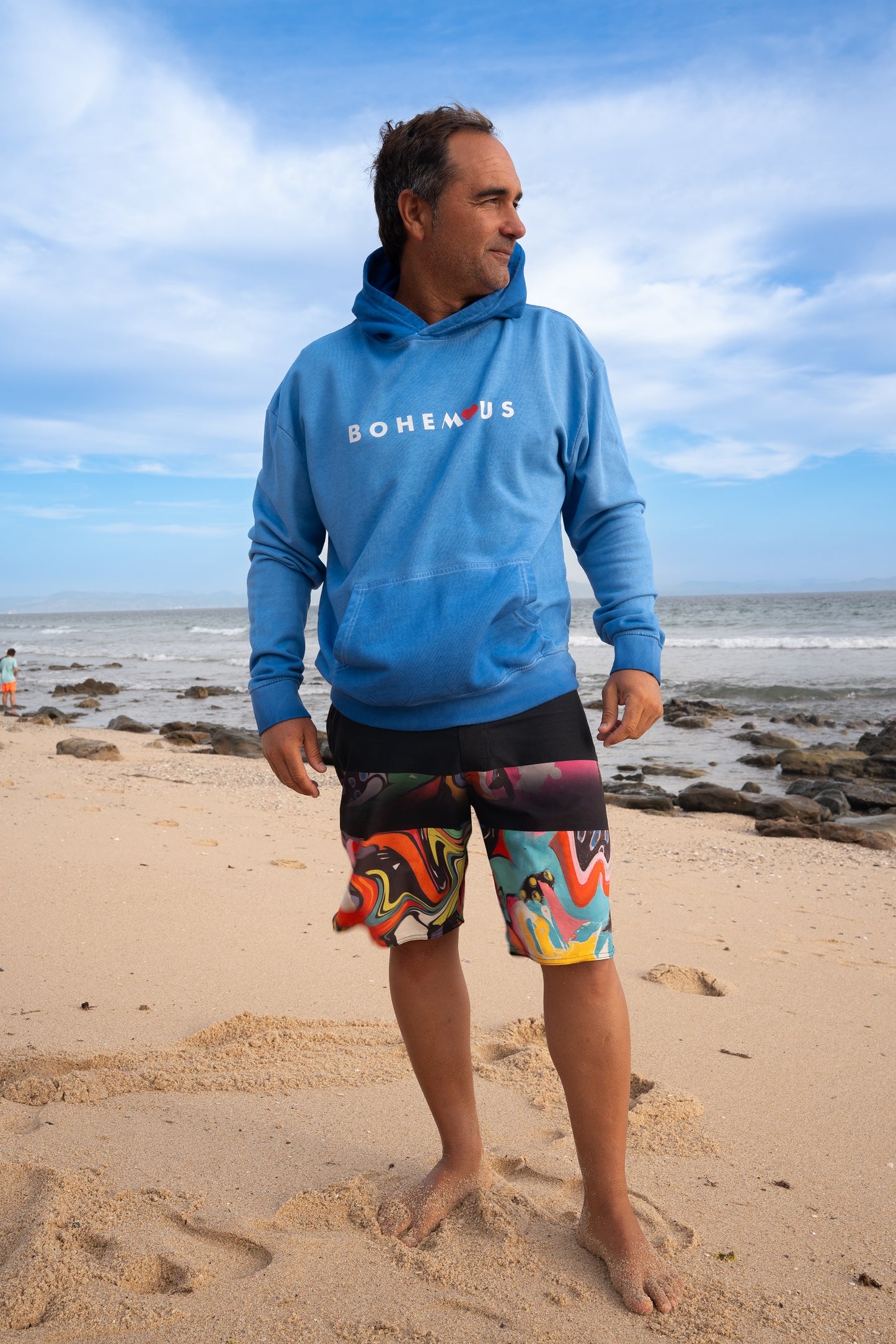 SUDADERA CON CAPUCHA  Y X QUE NO  AZUL