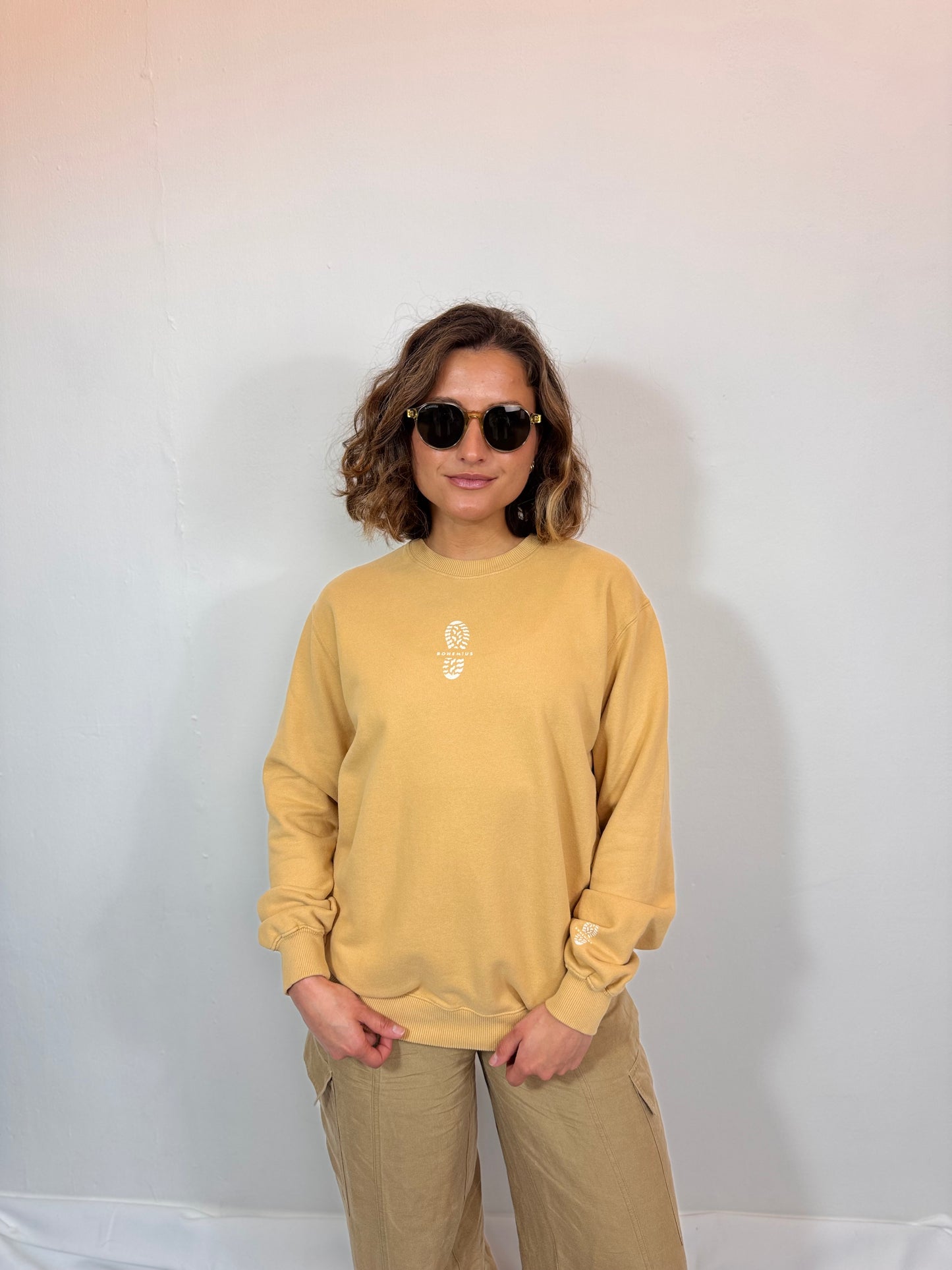 SUDADERA MOSTAZA Y X QUE NO