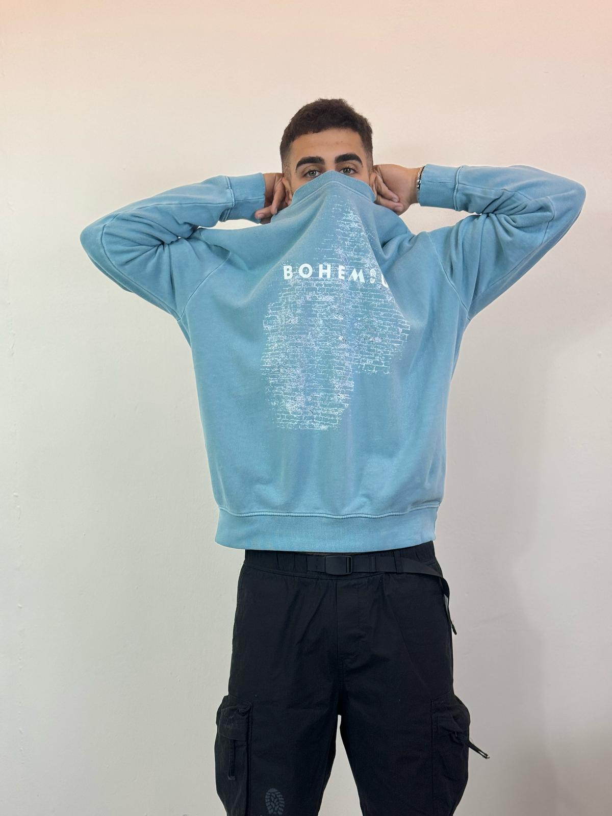 SUDADERA CELESTE MURALLA