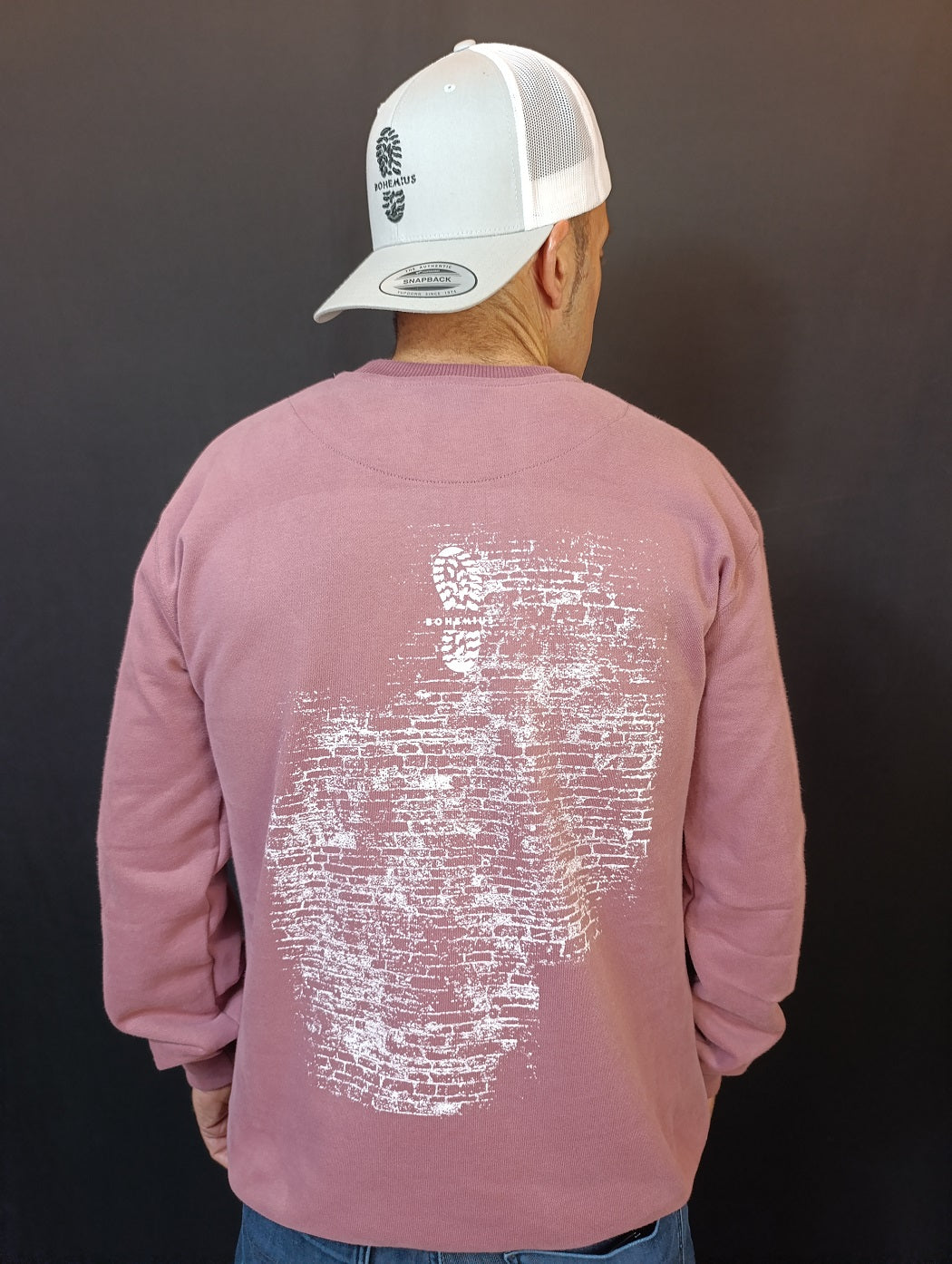 SUDADERA BOHEMIUS MURO BURDEOS