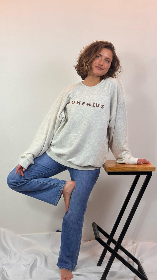 SUDADERA BOHEMIUS GRIS